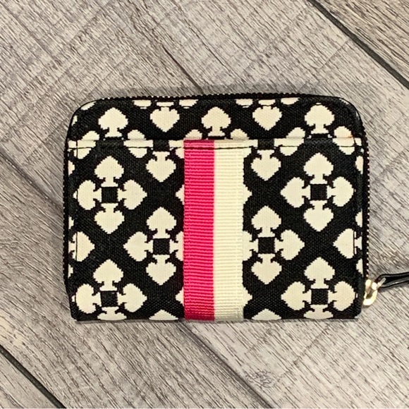 Kate Spade Four Spades Geo Color Block Small Zip Around Wallet - Picture 12 of 16